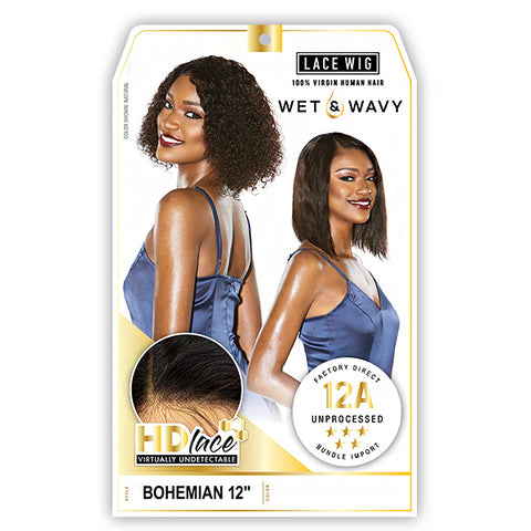 Sensationnel Human Hair 12A Wet & Wavy HD Lace Wig - BOHEMIAN 12