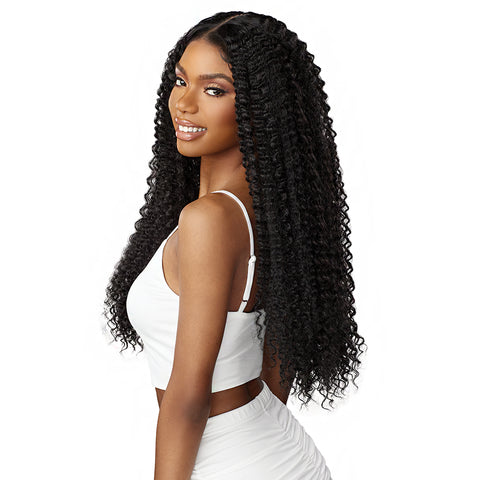 Sensationnel Human Hair Blend Butta Glueless HD Lace Front Wig - WATER WAVE 26