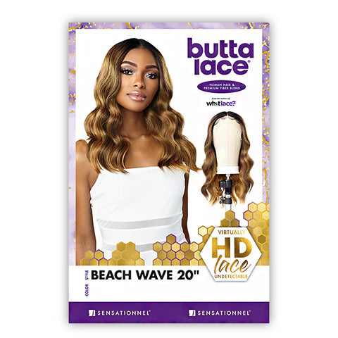 Sensationnel Human Hair Blend Butta HD Lace Front Wig - BEACH WAVE 20