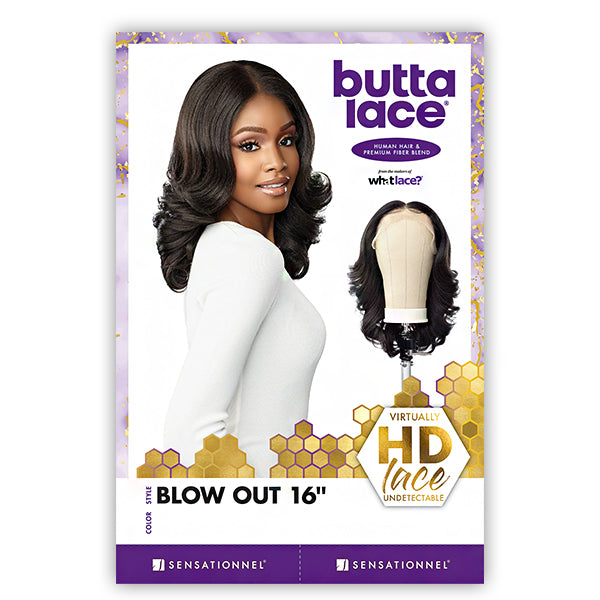 Sensationnel Human Hair Blend Butta HD Lace Front Wig - BLOW OUT 16
