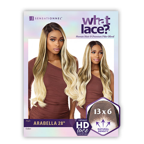 Sensationnel Human Hair Blend What Frontal HD Lace Wig - ARABELLA 28