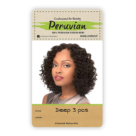 Sensationnel Peruvian Virgin Hair Bare & Natural DEEP 10S 3PCS