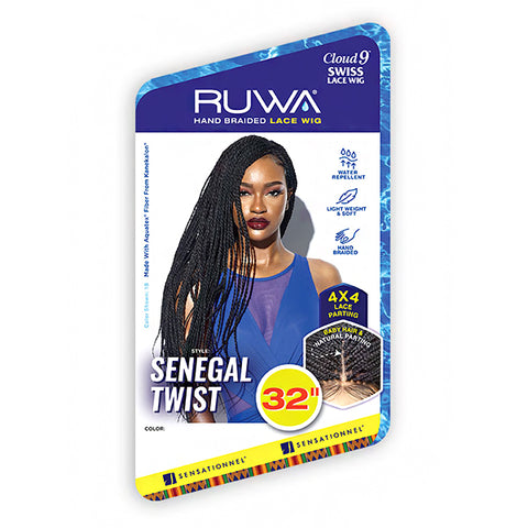 Sensationnel Ruwa 4x4 Lace Parting Swiss Lace Wig SENEGAL TWIST 32