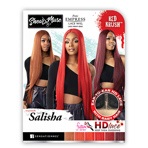 Sensationnel Shear Muse Red Krush Synthetic HD Lace Front Wig SALISHA