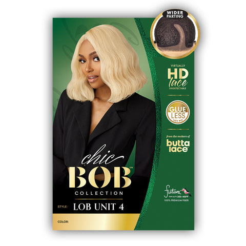 Sensationnel Synthetic Hair Butta Chic Bob Glueless HD Lace Front Wig - LOB UNIT 4