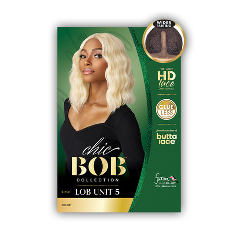 Sensationnel Synthetic Hair Butta Chic Bob Glueless HD Lace Front Wig - LOB UNIT 5