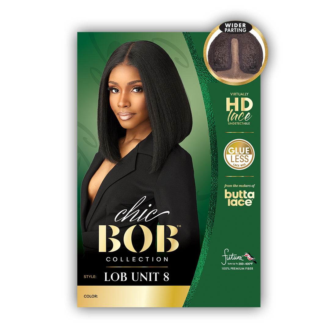Sensationnel Synthetic Hair Butta Chic Bob Glueless HD Lace Front Wig - LOB UNIT 8