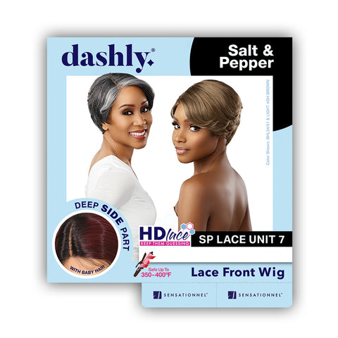 Sensationnel Synthetic Hair Dashly Salt N Pepper HD Lace Front Wig - SP LACE UNIT 7
