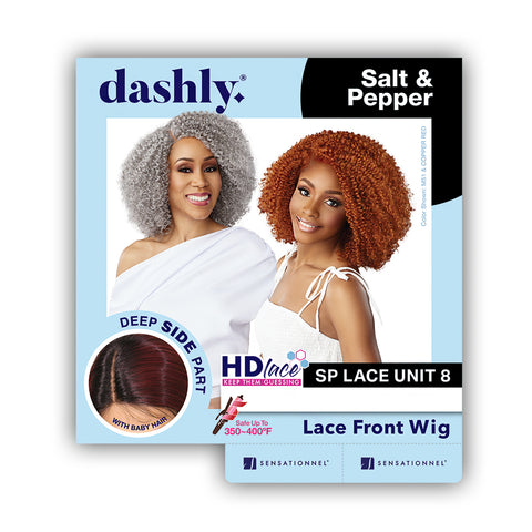 Sensationnel Synthetic Hair Dashly Salt N Pepper HD Lace Front Wig - SP LACE UNIT 8