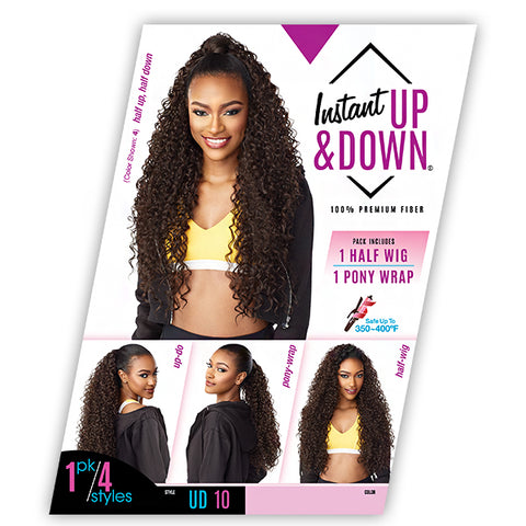 Sensationnel Synthetic Half Wig Instant Up & Down - UD 10