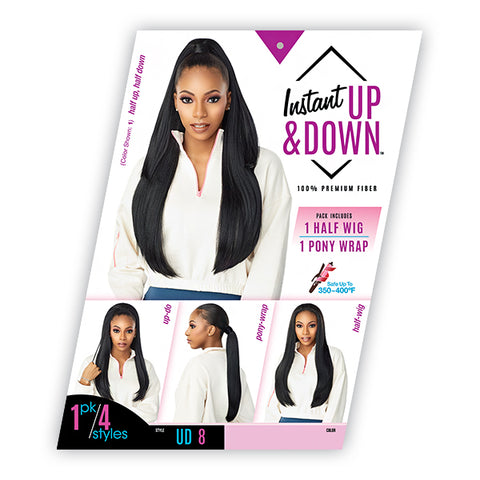 Sensationnel Synthetic Half Wig Instant Up & Down - UD 8