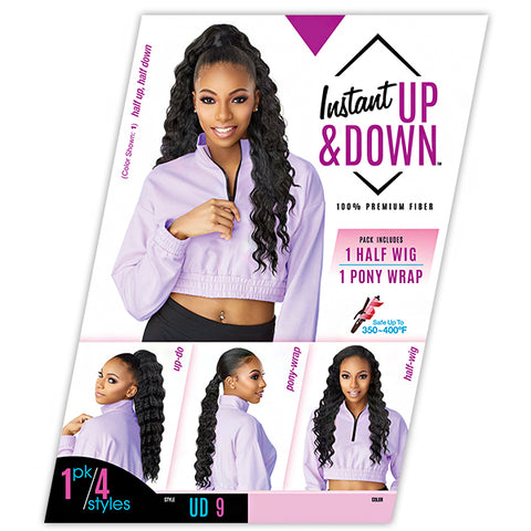Sensationnel Synthetic Half Wig Instant Up & Down - UD 9