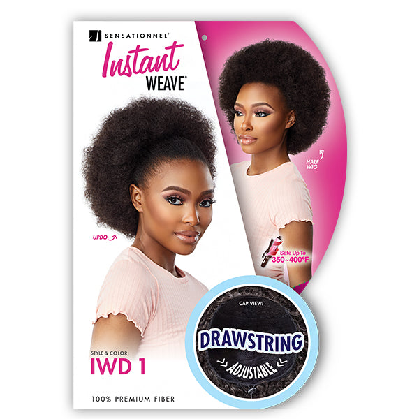 Sensationnel Synthetic Half Wig Instant Weave Drawstring  Cap IWD 1