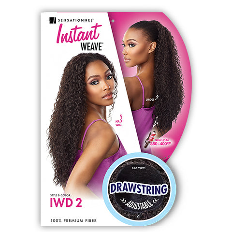 Sensationnel Synthetic Half Wig Instant Weave Drawstring  Cap IWD 2