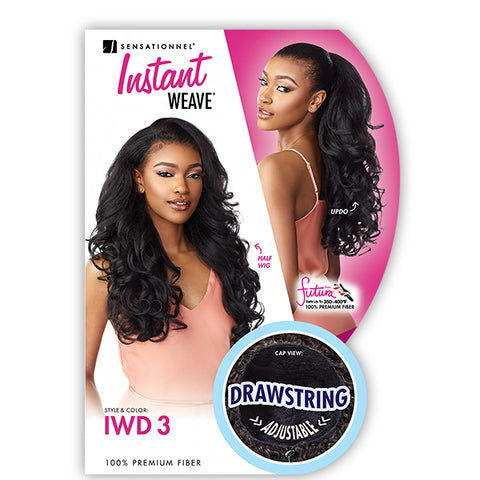 Sensationnel Synthetic Half Wig Instant Weave Drawstring  Cap IWD 3
