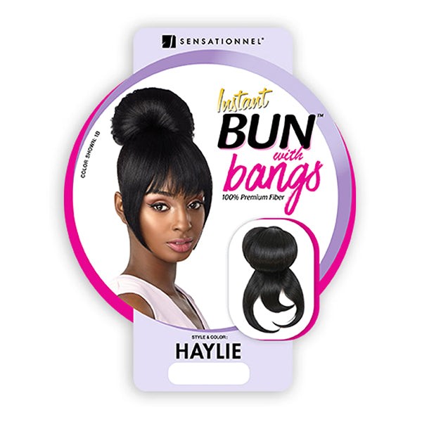 Sensationnel Synthetic Instant Bun with Bangs - HAYLIE