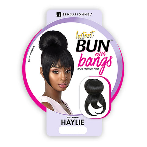 Sensationnel Synthetic Instant Bun with Bangs - HAYLIE