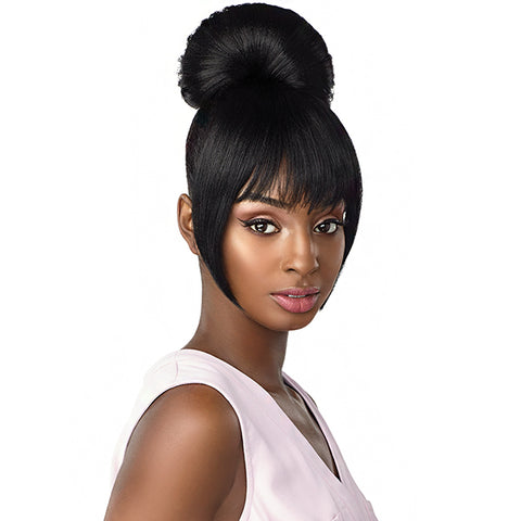 Sensationnel Synthetic Instant Bun with Bangs - HAYLIE