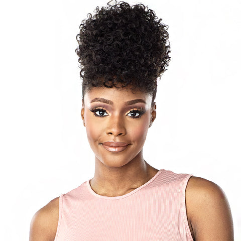 Sensationnel Synthetic Instant Bun with Bangs - JANA