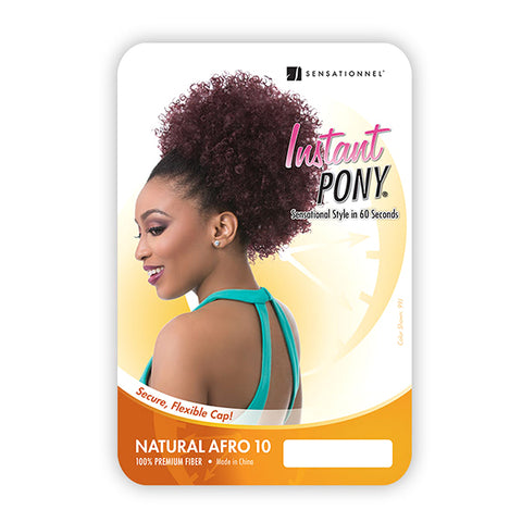 Sensationnel Synthetic Ponytail Instant Pony - NATURAL AFRO 10