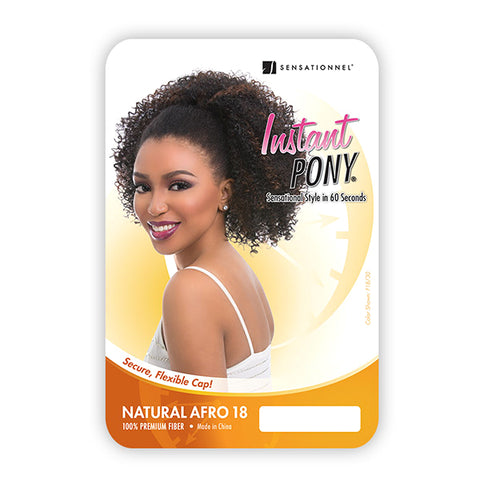 Sensationnel Synthetic Ponytail Instant Pony - NATURAL AFRO 18