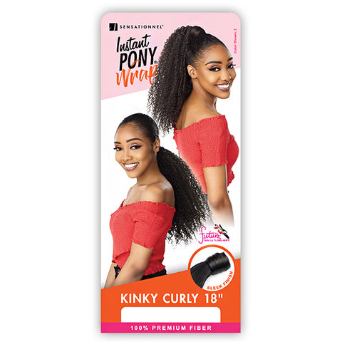 Sensationnel Synthetic Ponytail Instant Pony Wrap - KINKY CURLY 18