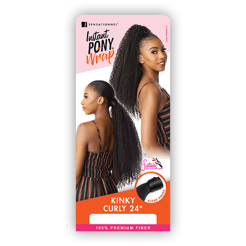 Sensationnel Synthetic Ponytail Instant Pony Wrap - KINKY CURLY 24