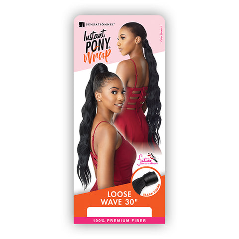 Sensationnel Synthetic Ponytail Instant Pony Wrap - LOOSE WAVE 30