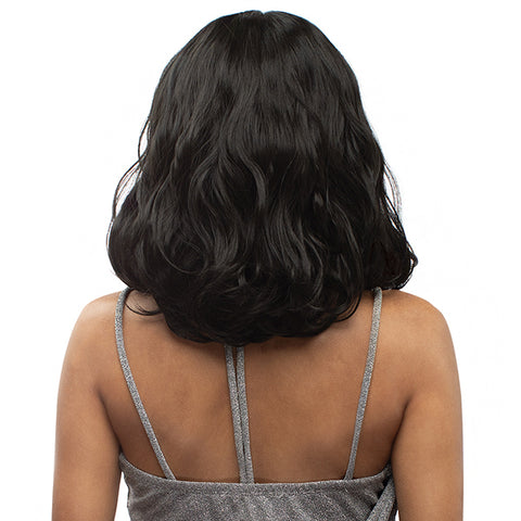 Sensual Human Hair Blend Hybrid Lace Front Wig - HB006
