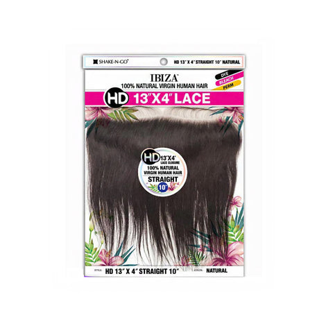 Shake N Go Ibiza 100% Natural Virgin Human Hair 13x4 Lace Closure - STRAIGHT 10