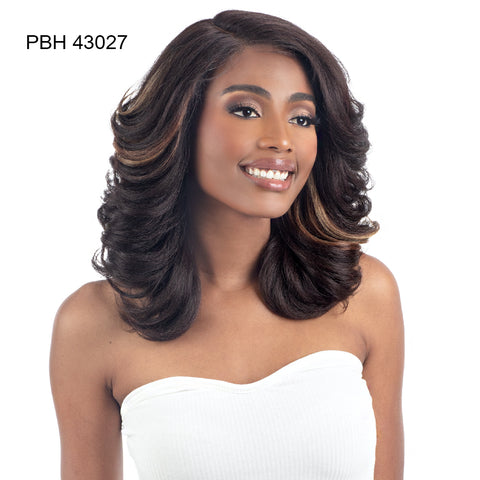 Shake N Go Snatched Synthetic Hair Glueless HD Lace Wig - ROLLER SET