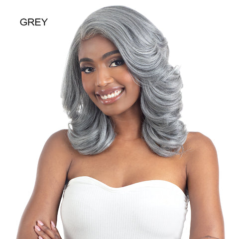 Shake N Go Snatched Synthetic Hair Glueless HD Lace Wig - ROLLER SET