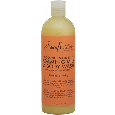Shea Moisture Coconut & Hibiscus Foaming Milk & Body Wash 16oz