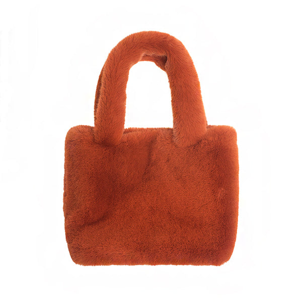 Soft Faux Fur Tote Bag \/ Shopper Bag \/ Furry Hand Bag