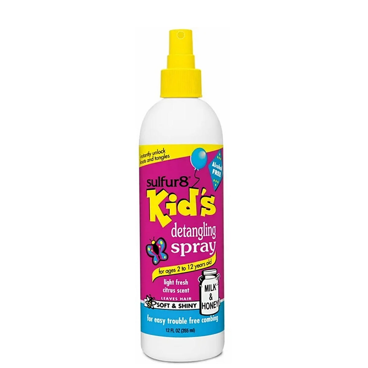Sulfur8 Kids Milk & Honey Detangling Spray 12oz