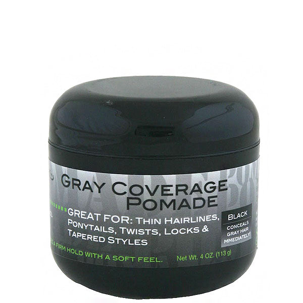 Swing It Gray Coverage Pomade Black 4oz