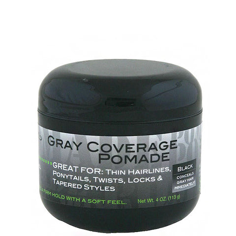 Swing It Gray Coverage Pomade Black 4oz