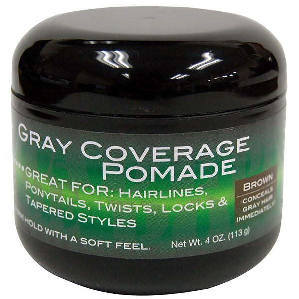 Swing It Gray Coverage Pomade Brown 4oz