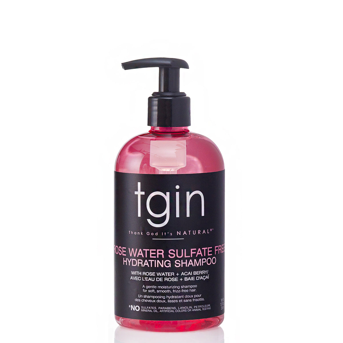 Tgin Rose Water Sulfate Free Hydrating Shampoo 13oz