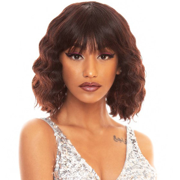 The Wig Black Pink Brazilian Virgin Remy Human Hair Wig - HHBW JACKI