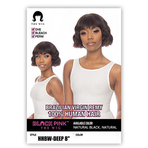 The Wig Black Pink Pure Virgin Remy 100% Human Hair Wig - HHBW.DEEP 8