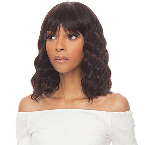 The Wig Black Pink Pure Virgin Remy Human Hair Wig HHBW DEEP 12
