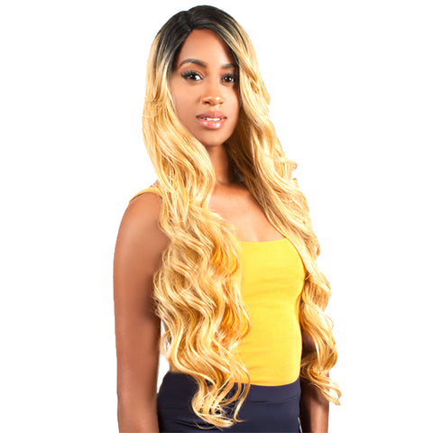 The Wig Brazilian Human Hair Blend Lace Front Wig - LH OCEAN