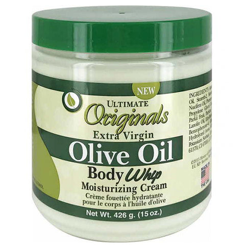 Ultimate Organics Extra Virgin Olive Oil Body Whip Moisturizing Cream 15oz