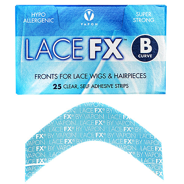 Vapon Lace FX B Curve 25 Clear Self Adhesive Strips