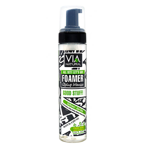 Via Natural All Set! Let's go! Foamer Styling Mousse 8oz