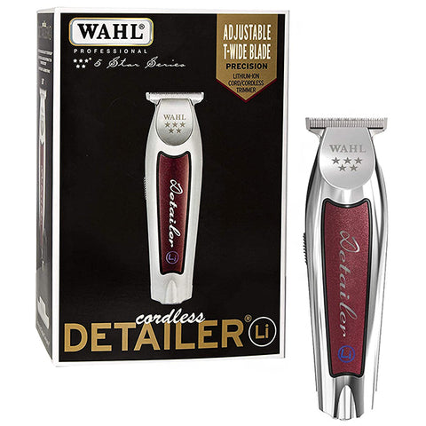 Wahl Professional #8171 5-Star Cordless Detailer LI Adjustable T-Wide Blade Trimmer