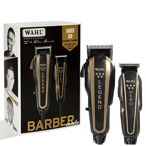 Wahl Professional #8180 5-Star Barber Combo Legend Clipper & Hero Trimmer