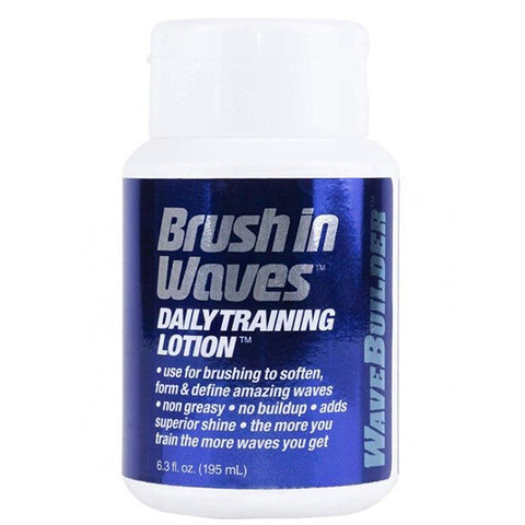 Wave Builder Brush in Waves Daily Training Lotion 7oz