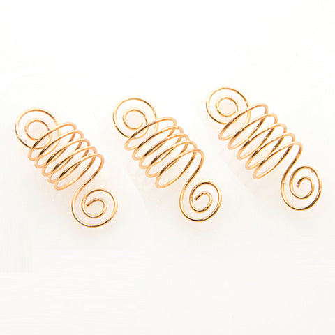 WIGO Collection Hair Accessories Braid Ring - SPIRAL 3PCS (CTG1 - GOLD)
